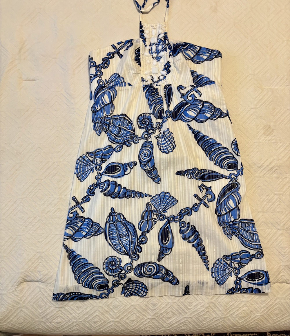 Lilly Pulitzer Halter Dress with embellished neckline